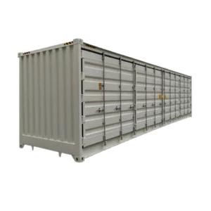 Container maritime 40 Pieds HIGH CUBE OPEN SIDE premier voyage