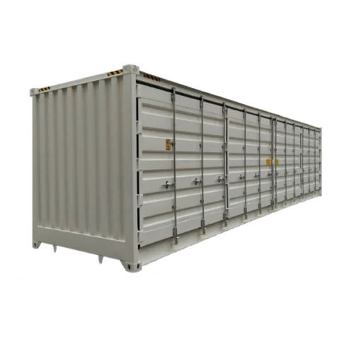 Container maritime 40 Pieds HIGH CUBE OPEN SIDE premier voyage
